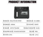 SOKANY10060 AIR FRYER Household 125L Healthy FRYER Visualization Double Pot FRYER AIR FRYER - Image 5