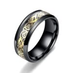 Dragon Pattern Rings Men Stainless Steel Ring Jewelry - Image 8