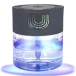 Air Purifier -Air Washer With LED Night ColorfulLight, For Home And Office., Small Essential Oil Aroma Diffuser For Smoke, Pets - Image 3