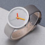 Women Watch Gray Contrast Leather Quartz Watch Women Watches Lovers Unisex Casual Ladies Wrist Watch Clock Relogio Feminino - Image 5