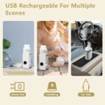 Portable Bottle Warmer On The Go Baby Milk Warmer Milk Formula Warmer For Travel With 6 Heating Levels USB Rechargeable Keep Milk Warm For 5 Hours - Image 5