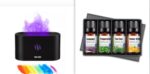 Aroma Diffuser With Flame Light Mist Humidifier Aromatherapy Diffuser With Waterless Auto-Off Protection For Spa Home Yoga Office - Image 10