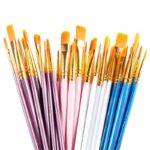 10Oil Paint Brushes Set Plastic - Image 10