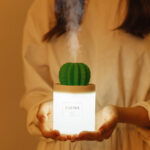Air Humidifier Soft LED Light Cactus Ultrasonic Aroma Essential Oil Diffuser For Home Car USB Mini Air Purifier - Image 6
