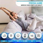 Air Purifier -Air Washer With LED Night ColorfulLight, For Home And Office., Small Essential Oil Aroma Diffuser For Smoke, Pets - Image 8