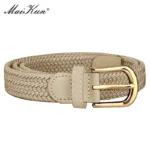 MaiKun Canvas Braided Belts for Women Fashion Adjustable Big Size   Metal Pin Buckle Elastic Waistband High Quality Casual Style - Image 7