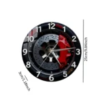 2D Wall Clock Mechanical Clock Contemporary Digital Clock Arabic Numerals Easy Reading Hanging Clock Decoration for Bedroom Room - Image 10