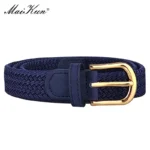 MaiKun Canvas Braided Belts for Women Fashion Adjustable Big Size   Metal Pin Buckle Elastic Waistband High Quality Casual Style - Image 7