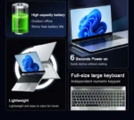 New 15.6" Portable Laptop N95 32GB RAM 2048GB SSD 7500mAh Battery Office Study Computer PC Windows 11 Pro Notebook Gamer - Image 16