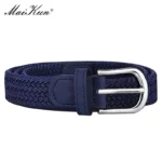 MaiKun Canvas Braided Belts for Women Fashion Adjustable Big Size   Metal Pin Buckle Elastic Waistband High Quality Casual Style - Image 3