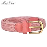 MaiKun Canvas Braided Belts for Women Fashion Adjustable Big Size   Metal Pin Buckle Elastic Waistband High Quality Casual Style - Image 8
