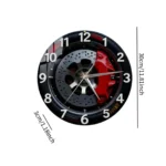 2D Wall Clock Mechanical Clock Contemporary Digital Clock Arabic Numerals Easy Reading Hanging Clock Decoration for Bedroom Room - Image 11