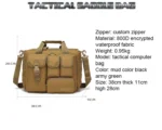 Portable Tactical Messenger Bag Big Capacity Outdoor Laptop Bags Shoulder Bag Camping Hiking Bandbag - Image 19