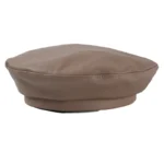 USPOP Autumn Winter Hats Women Berets Solid color PU Leather Beret Hat Rose red Berets - Image 8