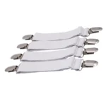 4pcs/set Elastic Bed Sheet Strip Fastener Bed Sheet Grippers Belt Adjustable Mattress Cover Blankets Holder Bed Sheet Set - Image 12