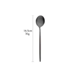 Dinnerware Set Matte Black Knife Fork Dessert Spoon Tableware Cutlery Set Stainless Steel Silverware Flatware Kitchen Dinner Set - Image 10