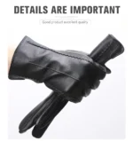 Fashion White Leather Gloves Comfortable Leather Gloves Women Top Grade Women's Leather Gloves Keep Warm Winter Gloves-2226D - Image 22