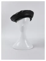 USPOP Autumn Winter Hats Women Berets Solid color PU Leather Beret Hat Rose red Berets - Image 37