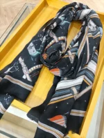 Naizaiga 100    % wool Crossed steed horse white black long thin Women fashion Scarves Female shawl  , MSK86 - Image 15