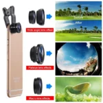 3 in 1 Fisheye Phone Lens Wide Angle Zoom Lens Fish Eye Macro Lenses Camera Kits With Clip Lens On The Phone For All Smart Phone - Image 8