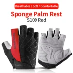 ROCKBROS Cycling Gloves Breathable Shockproof Bike Gloves Summer Half Finger Gloves MTB Mountain Bicycle Gloves Sports Gloves - Image 13
