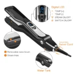 Professional Hair Straightener Steam Flat Iron Straightening Brush Electric Hair Brushes Ceramic Tourmaline Vapor Straighteners - Image 15