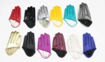 WarBLade New Design Sexy Leather Gloves For Women Half Palm PU Leather Gloves Dancing Party Show Gloves Black Mittens - Image 15