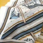 Naizaiga 100    % wool Crossed steed horse white black long thin Women fashion Scarves Female shawl  , MSK86 - Image 30