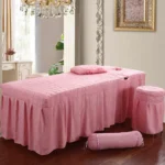 Beauty Salon bed sheet Brief Beauty Bed Skirt Bedspread  With Hole Body Massage Bed Cover - Image 15