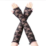 Ladies Gloves Bow Lace Satin Gloves Dance Performance Ceremonial Gloves Nightclub Satin Gloves Wedding Bridal Gloves C015 - Image 22