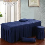 Beauty Salon bed sheet Brief Beauty Bed Skirt Bedspread  With Hole Body Massage Bed Cover - Image 19