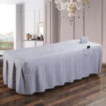 Beauty Salon bed sheet Brief Beauty Bed Skirt Bedspread  With Hole Body Massage Bed Cover - Image 16