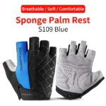 ROCKBROS Cycling Gloves Breathable Shockproof Bike Gloves Summer Half Finger Gloves MTB Mountain Bicycle Gloves Sports Gloves - Image 11