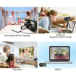 Video Camera 4K Digital Camcorder Professional, Ordro AC3 YouTube Blogger Vlog Cameras Filmadora with Microphone 64GB SD Card - Image 3
