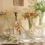 Glass Vase Transparent Flower Vase Flowers Bottle Hydroponics Plant Flower Vases Wedding Desktop Home Decor Florero Mother's Day