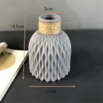 Plastic Flower Vases Home Decor Anti-ceramic Vases Unbreakable Imitation Arrangement European Wedding Modern Decorations Basket - Image 7
