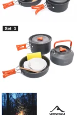 Widesea Camping Outdoor Cookware Set Tableware Cooking Cutlery Utensils Hiking Picnic Travel Equipment Tourist Cooker Fishing - Image 17