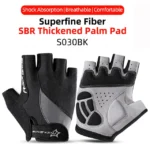 ROCKBROS Cycling Gloves Breathable Shockproof Bike Gloves Summer Half Finger Gloves MTB Mountain Bicycle Gloves Sports Gloves - Image 14
