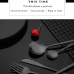 Dinnerware Set Matte Black Knife Fork Dessert Spoon Tableware Cutlery Set Stainless Steel Silverware Flatware Kitchen Dinner Set - Image 17