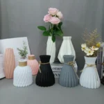 Plastic Flower Vases Home Decor Anti-ceramic Vases Unbreakable Imitation Arrangement European Wedding Modern Decorations Basket - Image 22