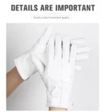 Fashion White Leather Gloves Comfortable Leather Gloves Women Top Grade Women's Leather Gloves Keep Warm Winter Gloves-2226D - Image 17
