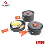 Widesea Camping Outdoor Cookware Set Tableware Cooking Cutlery Utensils Hiking Picnic Travel Equipment Tourist Cooker Fishing - Image 7