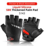 ROCKBROS Cycling Gloves Breathable Shockproof Bike Gloves Summer Half Finger Gloves MTB Mountain Bicycle Gloves Sports Gloves - Image 19