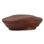 USPOP Autumn Winter Hats Women Berets Solid color PU Leather Beret Hat Rose red Berets - Image 14