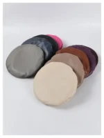 USPOP Autumn Winter Hats Women Berets Solid color PU Leather Beret Hat Rose red Berets - Image 15