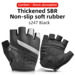 ROCKBROS Cycling Gloves Breathable Shockproof Bike Gloves Summer Half Finger Gloves MTB Mountain Bicycle Gloves Sports Gloves - Image 10