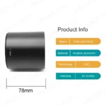Telephoto Lens Metal Straight Lens Hood 58mm 62mm 67mm 72mm 77mm 82mm 86mm 95mm 105mm with Filter Front Thread length 78mm - Image 9