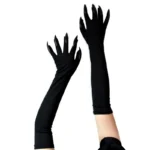 Ladies Gloves Bow Lace Satin Gloves Dance Performance Ceremonial Gloves Nightclub Satin Gloves Wedding Bridal Gloves C015 - Image 7