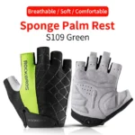 ROCKBROS Cycling Gloves Breathable Shockproof Bike Gloves Summer Half Finger Gloves MTB Mountain Bicycle Gloves Sports Gloves - Image 9
