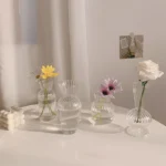 Glass Vase Transparent Flower Vase Flowers Bottle Hydroponics Plant Flower Vases Wedding Desktop Home Decor Florero Mother's Day - Image 4